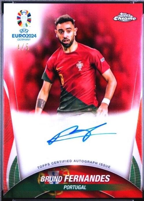 Bruno Fernandes - Chrome UEFA Euro Autograph #CA-BF