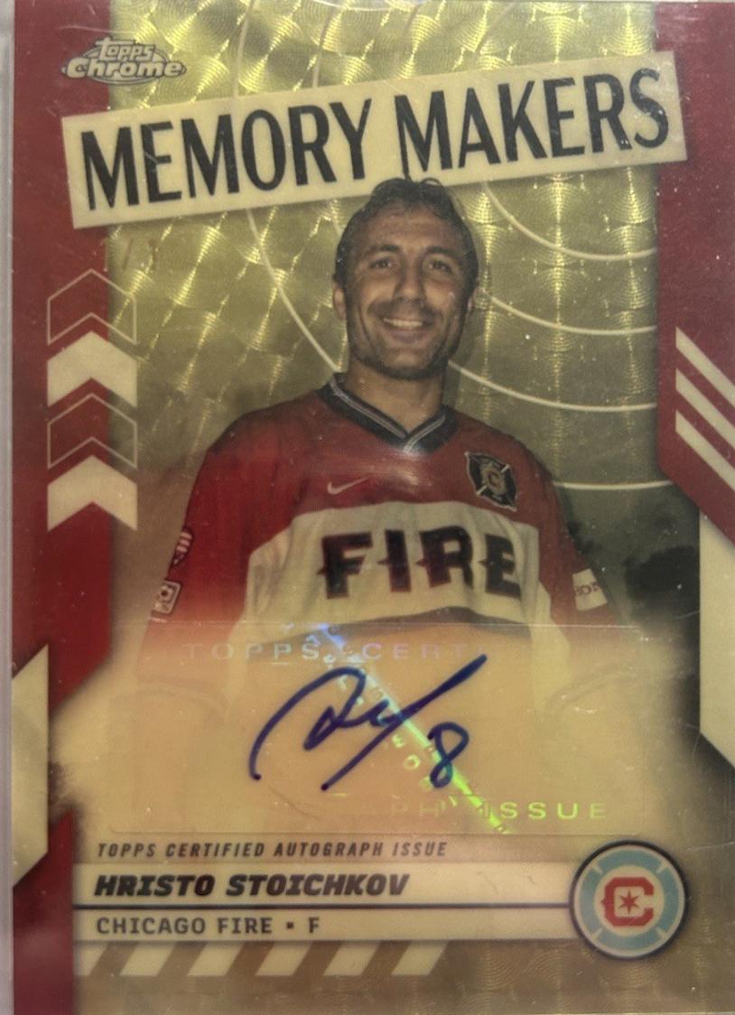Hristo Stoichkov - Chrome MLS Memory Makers Autograph #MMA-HS