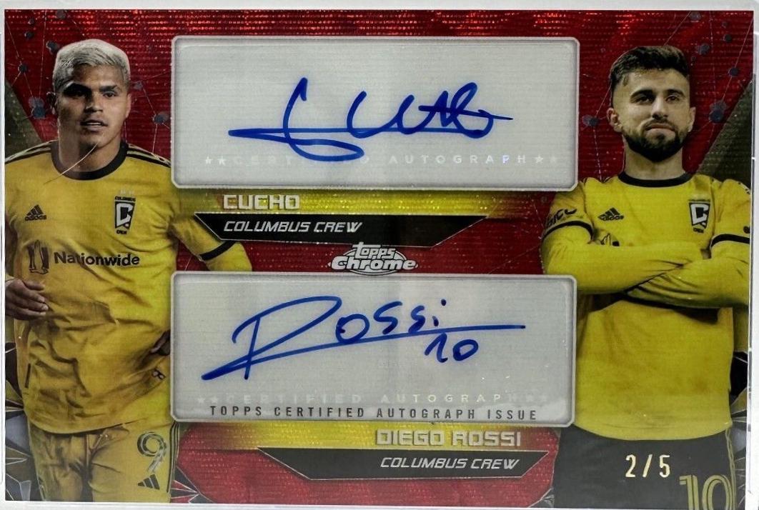 Cucho / Diego Rossi - Chrome MLS Dual Autograph #DA-CR