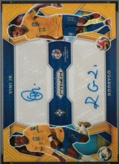 Rodrygo / Vini Jr. - Prizm Copa America Dual Signatures #DS-VR