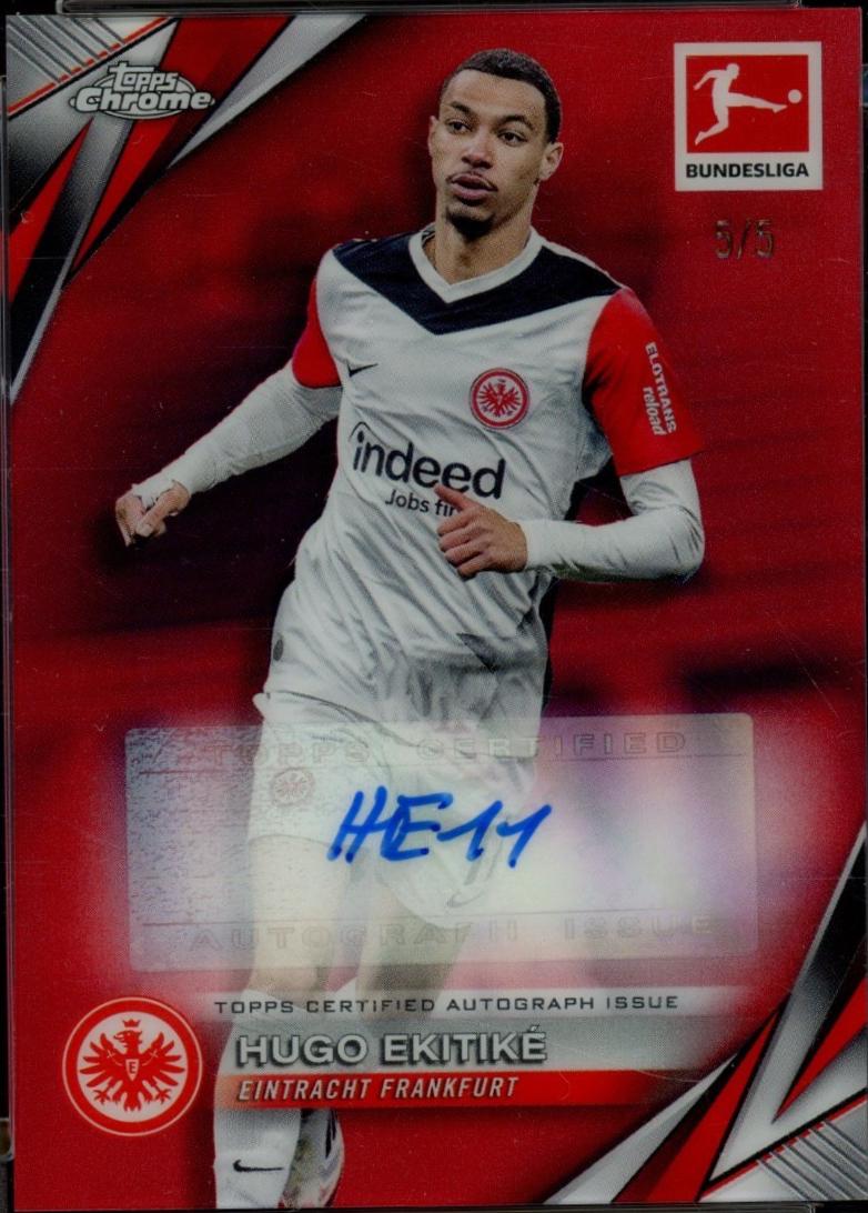 Hugo Ekitike - Chrome Bundesliga Autograph #BA-HE