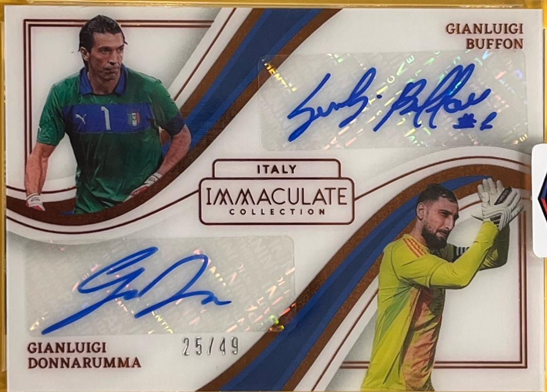 Gianluigi Buffon / Gianluigi Donnarumma - Immaculate Dual Autograph #ID-GG