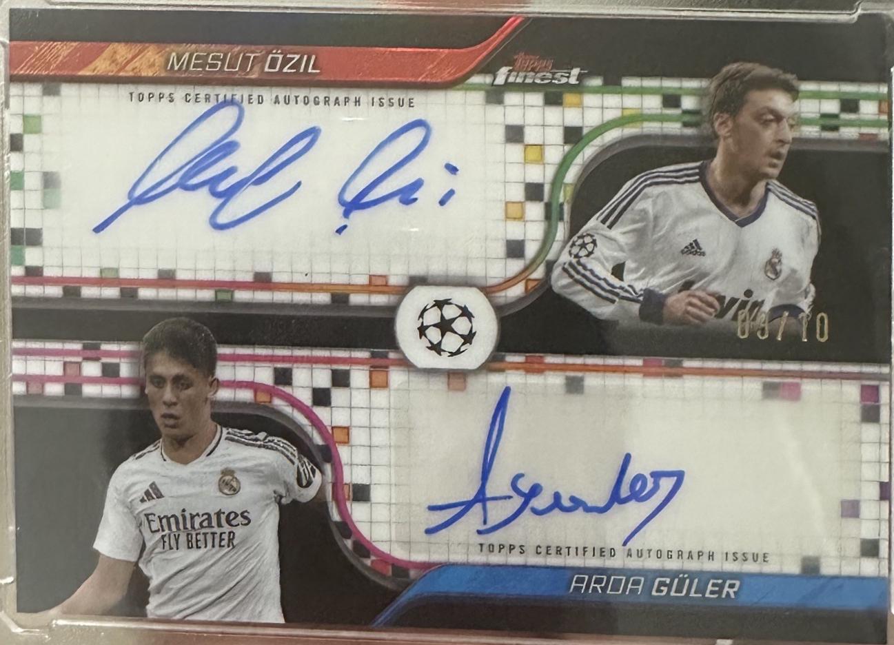 Arda Guler / Mesut Ozil - Finest UEFA Dual Autograph #FDA-OG