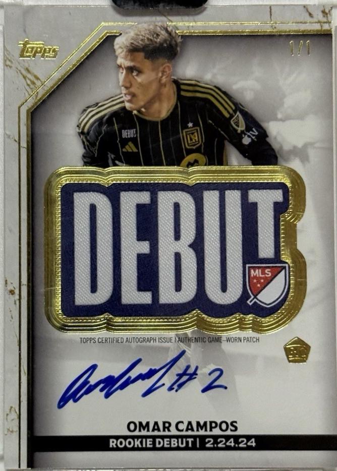 Omar Campos - Finest MLS Debut Patch Autograph #DPA-OC