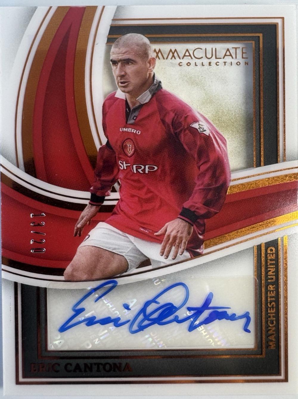 Eric Cantona - Immaculate Shadowbox Signature #SS-EC