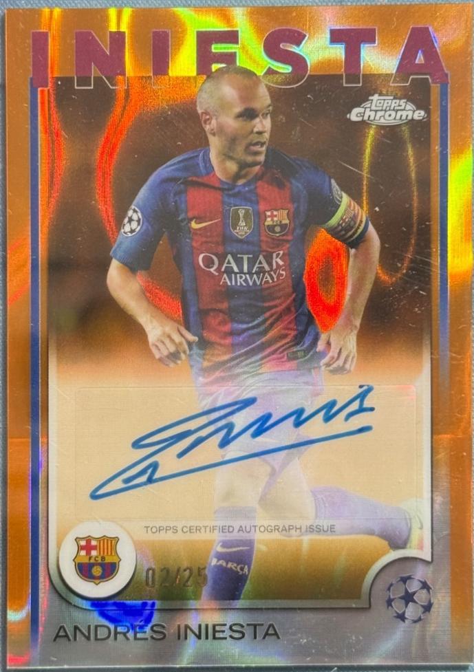 Andres Iniesta - Chrome UEFA Autograph #CA-AI