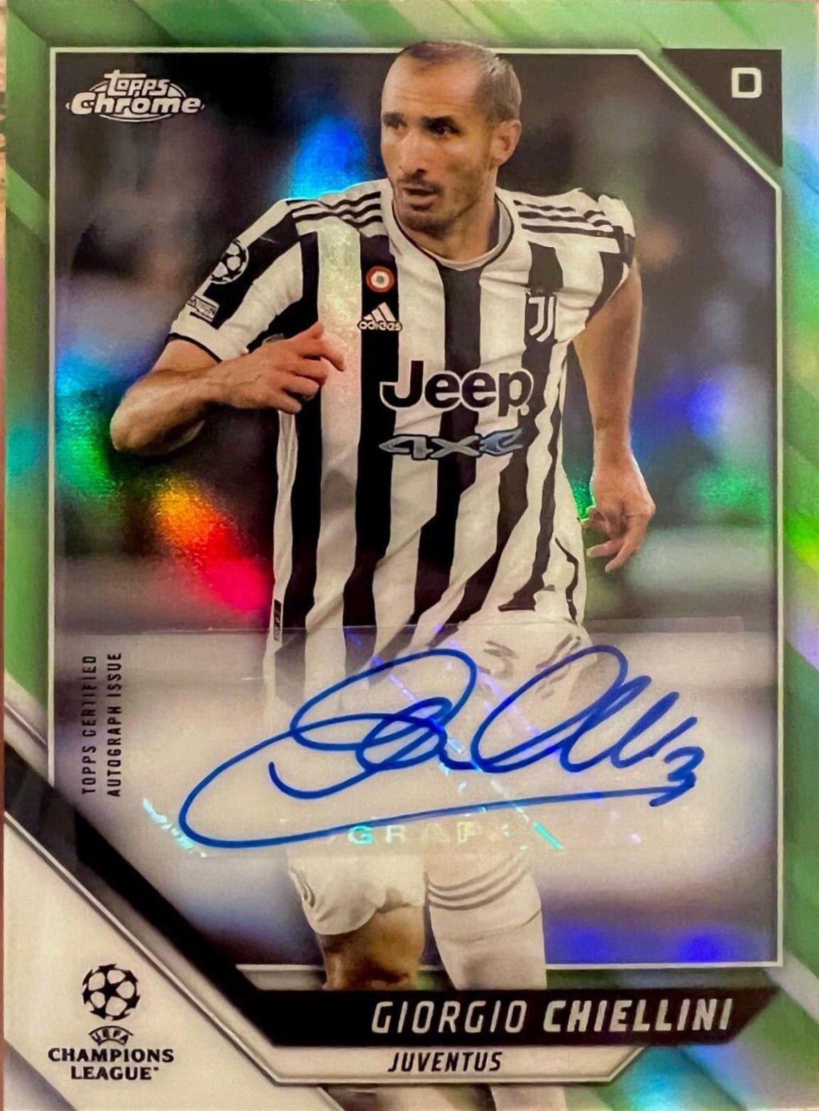 Giorgio Chiellini - Chrome UEFA Champions League Autographs #CA-GC