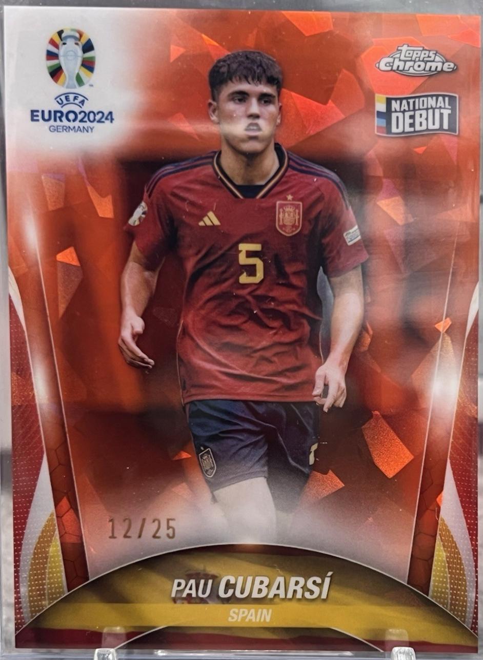 Pau Cubarsi - Chrome Sapphire UEFA Euro #33