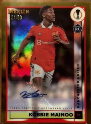 Kobbie Mainoo - Merlin Chrome UEFA Club Competitions Autographs #AC-KM