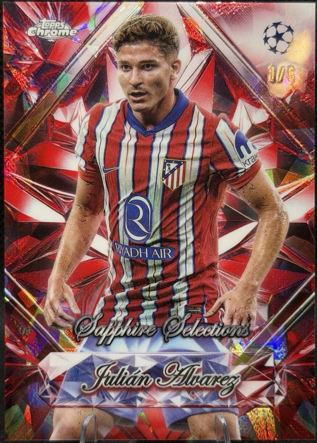 Julian Alvarez - Chrome UEFA Sapphire Selections #SS-1