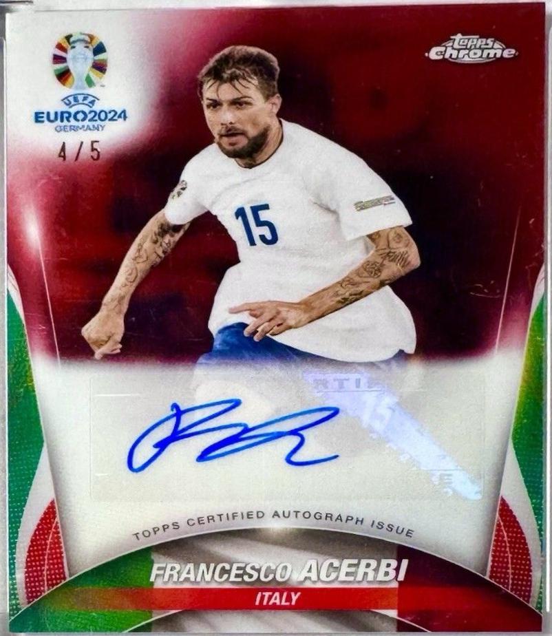 Francesco Acerbi - Chrome UEFA Euro Autograph #CA-FA