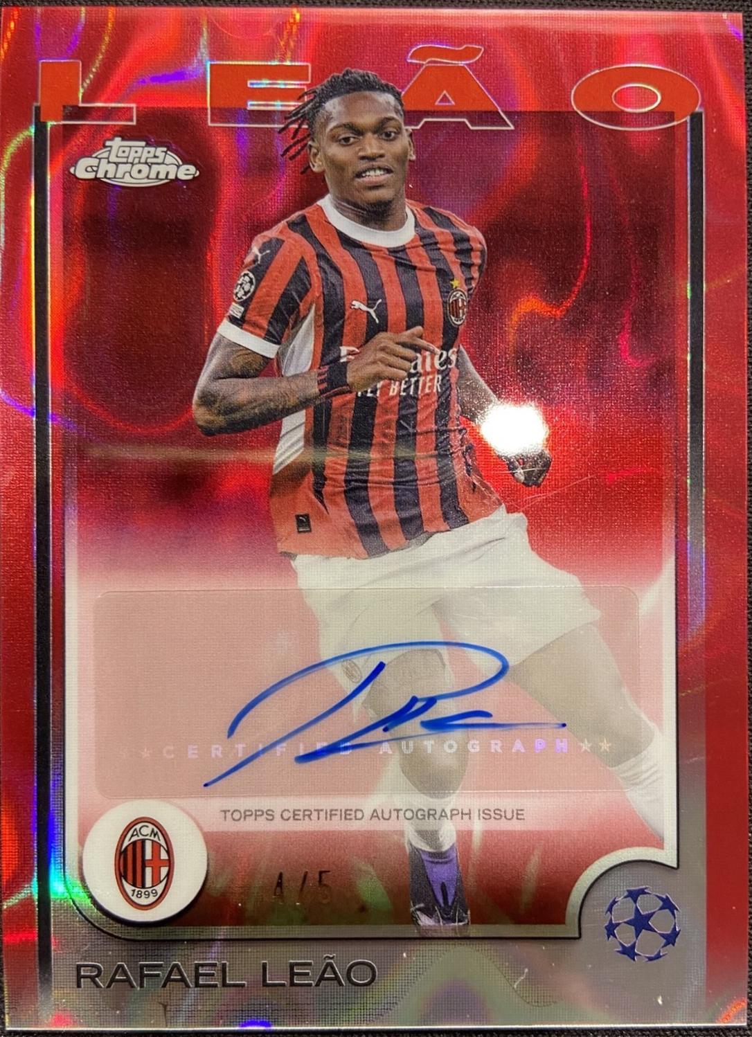 Rafael Leao - Chrome UEFA Autograph #CA-LE