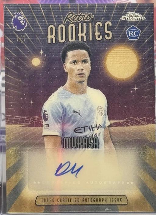 Divine Mukasa - Chrome Premier League Retro Rookie Autograph #RR-DM