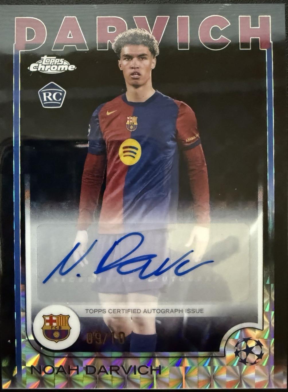 Noah Darvich - Chrome UEFA Autograph #CA-ND