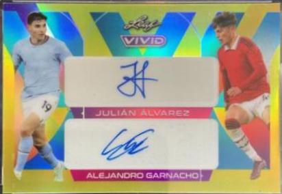 Julian alvarez , Alejandro Garnacho - Vivid Dual Autographs #DA-45