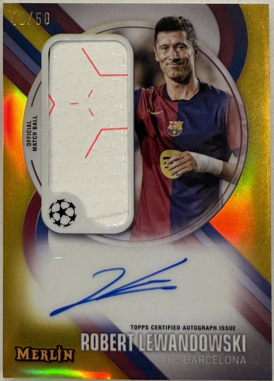 Robert Lewandowski - Merlin UEFA Match Ball Signature #MBS-RL