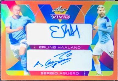 Erling Haaland , Sergio Aguero - Vivid Dual Autographs #DA-31