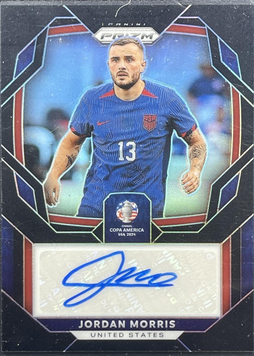 Jordan Morris - Prizm Copa America Signature #S-JM