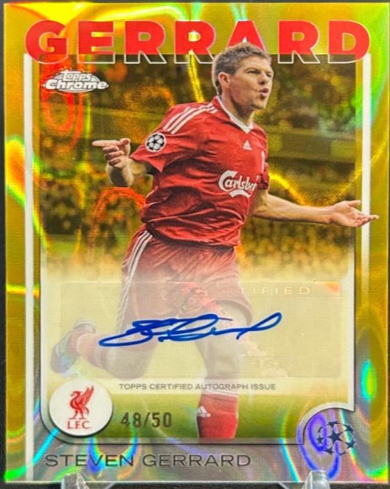 Steven Gerrard - Chrome UEFA Autograph #CA-SG