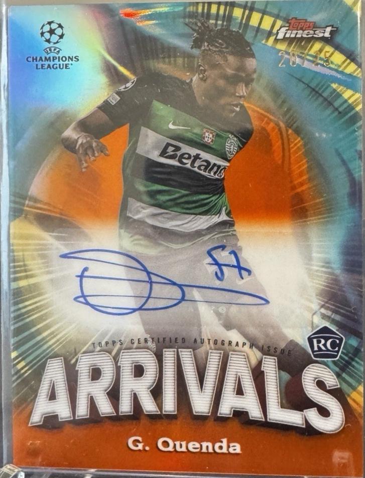 Geovany Quenda - Finest UEFA Arrivals Autograph #AA-GQ