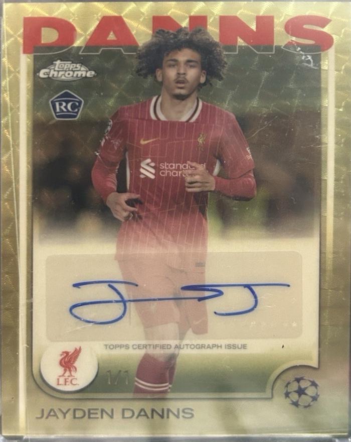 Jayden Danns - Chrome UEFA Autograph #CA-JD