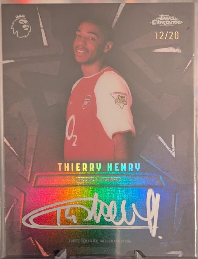 Thierry Henry - Chrome Premier League Zero Hours On-Card Autograph #ZH-TH