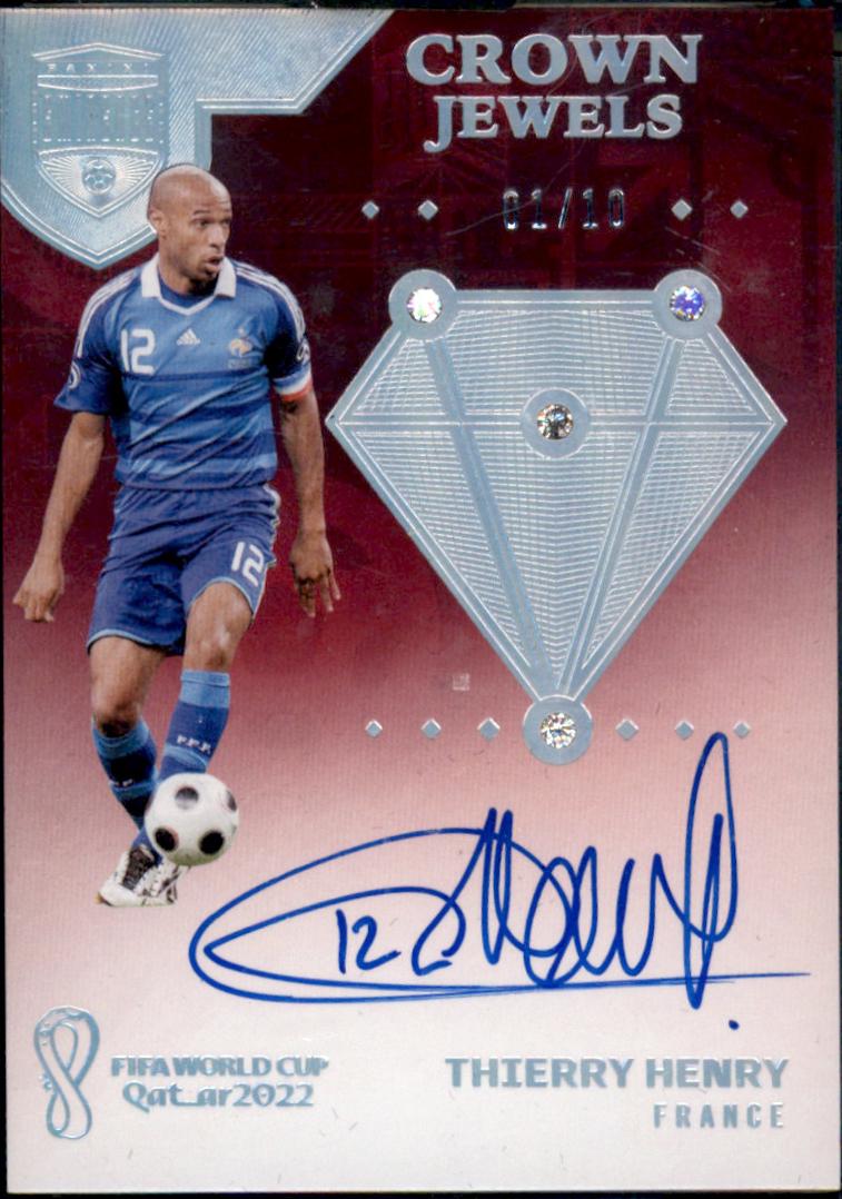Thierry Henry - Eminence FIFA World Cup Crown Jewels Autographs #CJ-TH