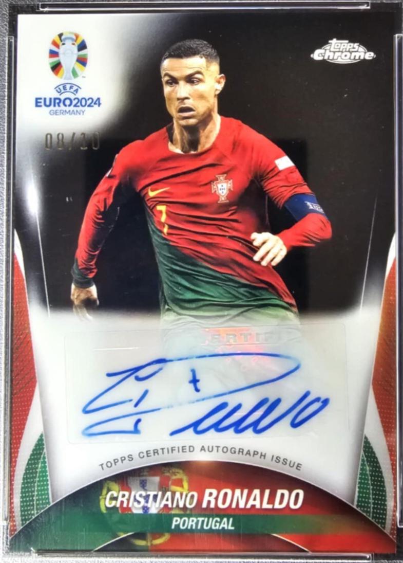 Cristiano Ronaldo - Chrome UEFA Euro Autograph #CA-CR