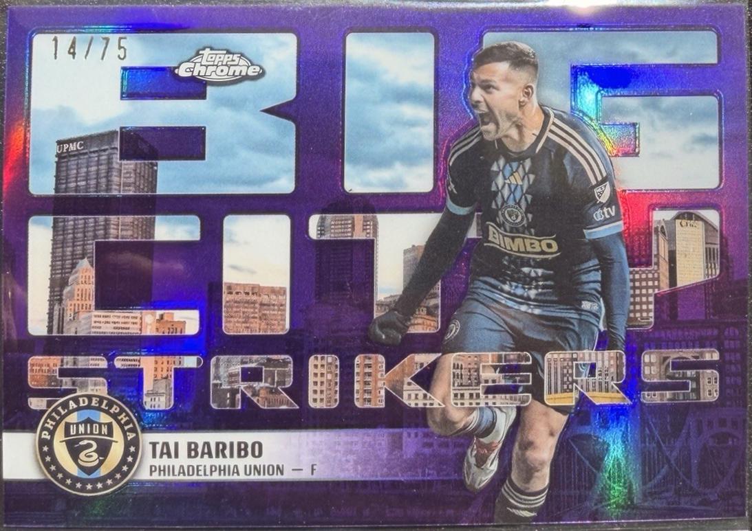 Tai Baribo - Chrome MLS Big City Strikers #BCS-15