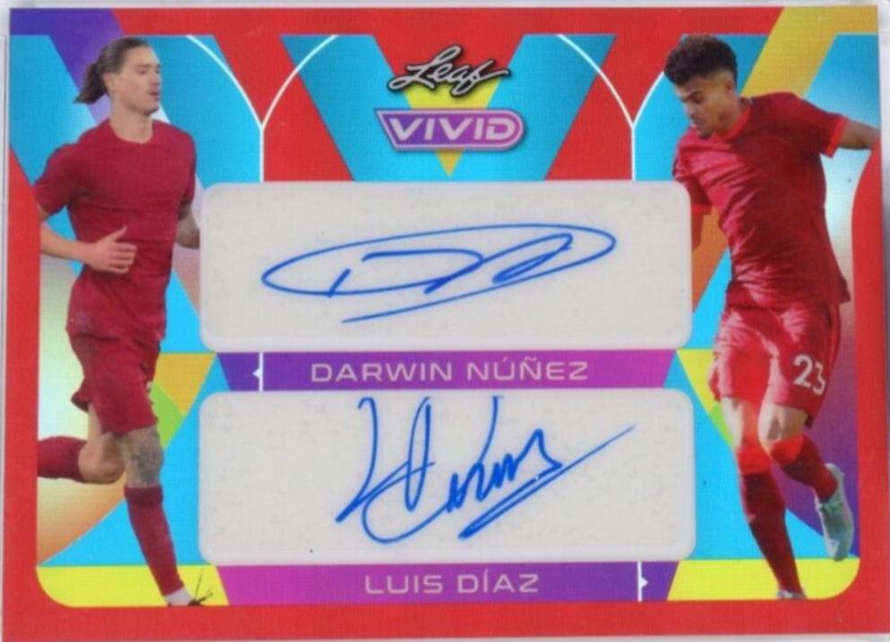 Darwin Nunez , Luis Diaz - Vivid Dual Autographs #DA-23