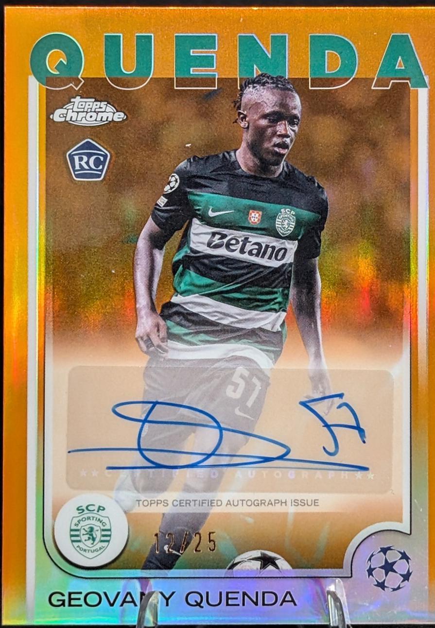 Geovany Quenda - Chrome UEFA Autograph #CA-GQ