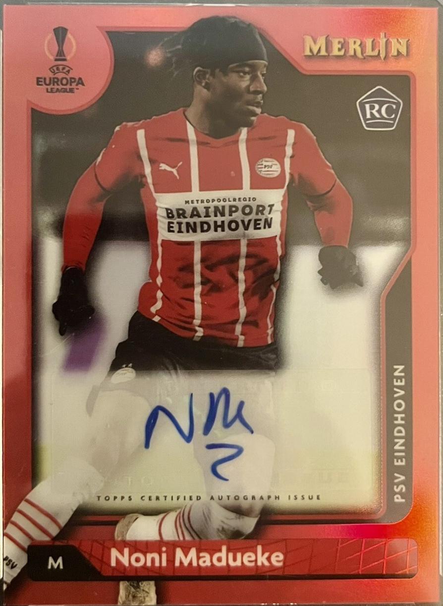 Noni Madueke - Merlin Chrome UEFA Autographs #A-NO