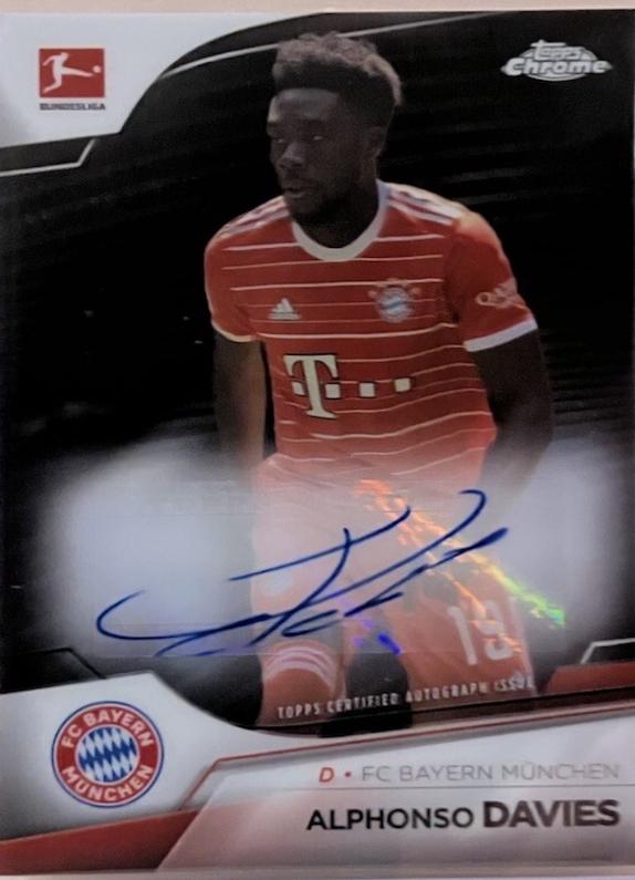 Alphonso Davies - Chrome Bundesliga Autographs #BCA-AD