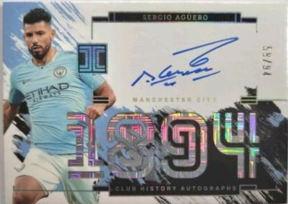 Sergio Aguero - Impeccable Premier League Club History Autograph #4