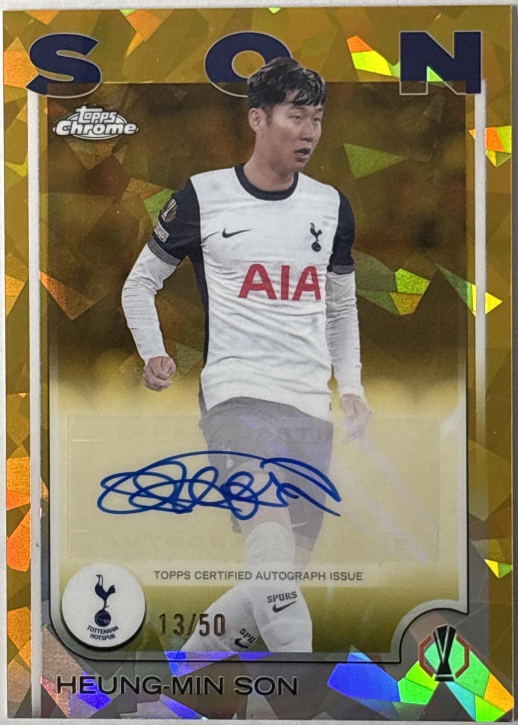 Heung-min Son - Chrome UEFA Autograph #CA-HS