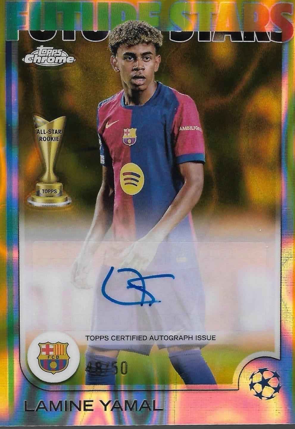 Lamine Yamal - Chrome UEFA Future Stars Autograph #FSA-LY