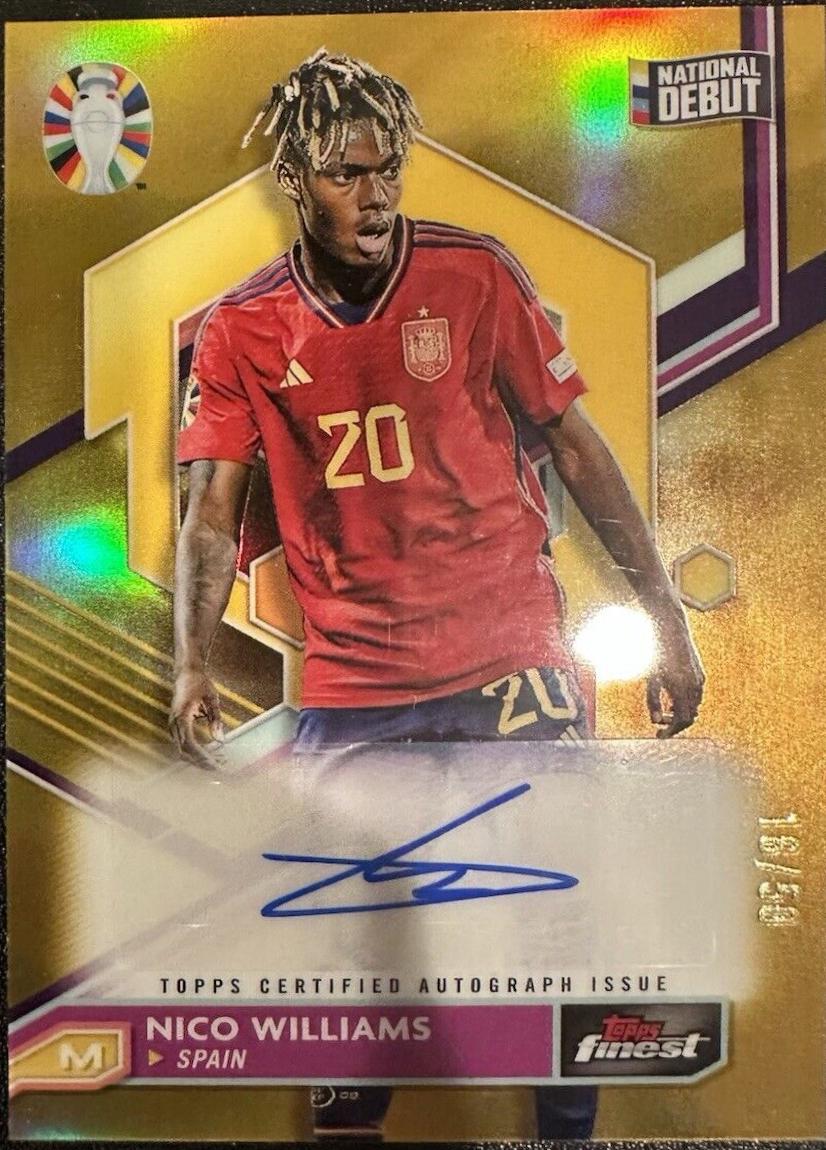 Nico Williams - Finest Road to UEFA EURO Autograph #BCA-NW