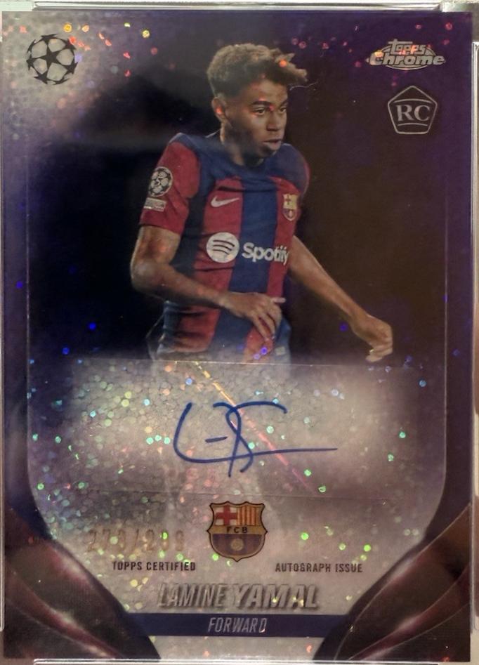 Lamine Yamal - Chrome Sapphire UEFA Club Autograph #CA-LY