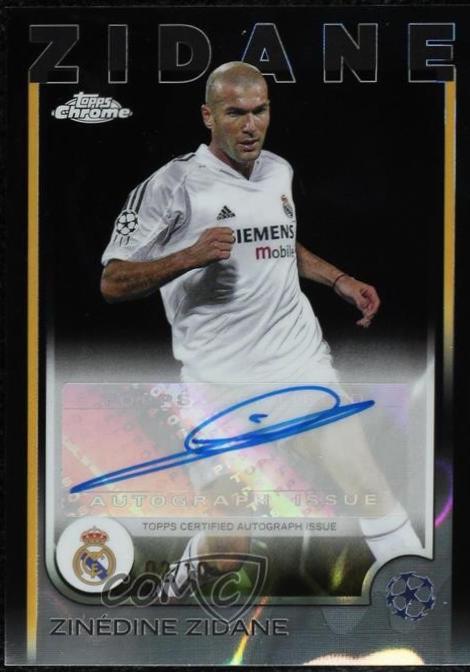 Zinedine Zidane - Chrome UEFA Autograph #CA-ZZ