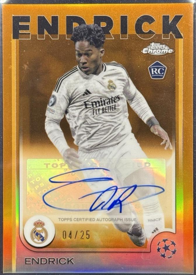 Endrick - Chrome UEFA Autograph #CA-E