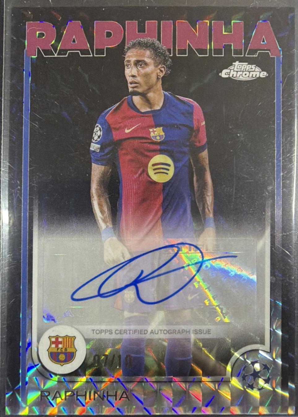Raphinha - Chrome UEFA Autograph #CA-RP
