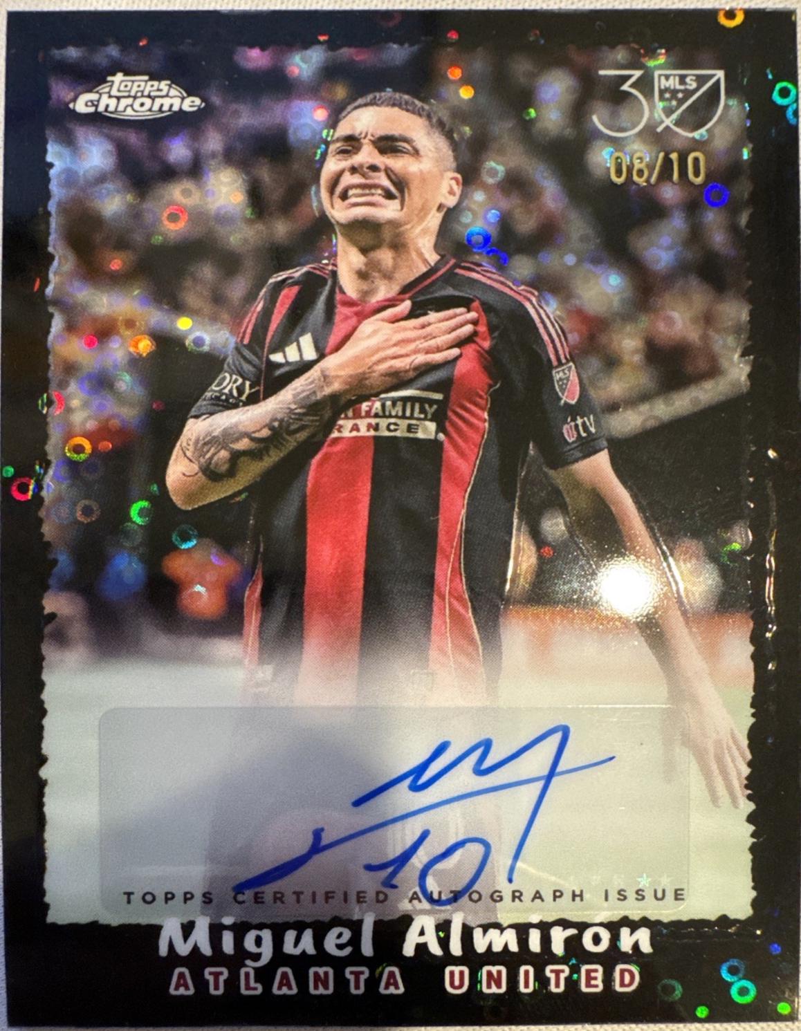 Miguel Almiron - Chrome MLS Autograph #CA-MA