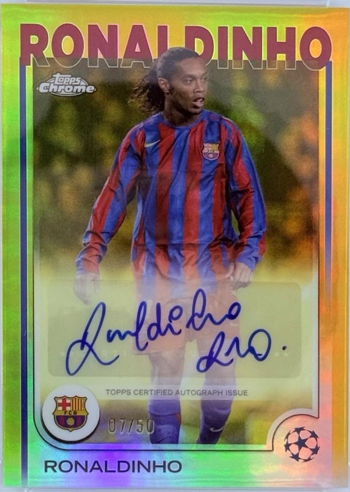 Ronaldinho - Chrome UEFA Autograph #CA-RI