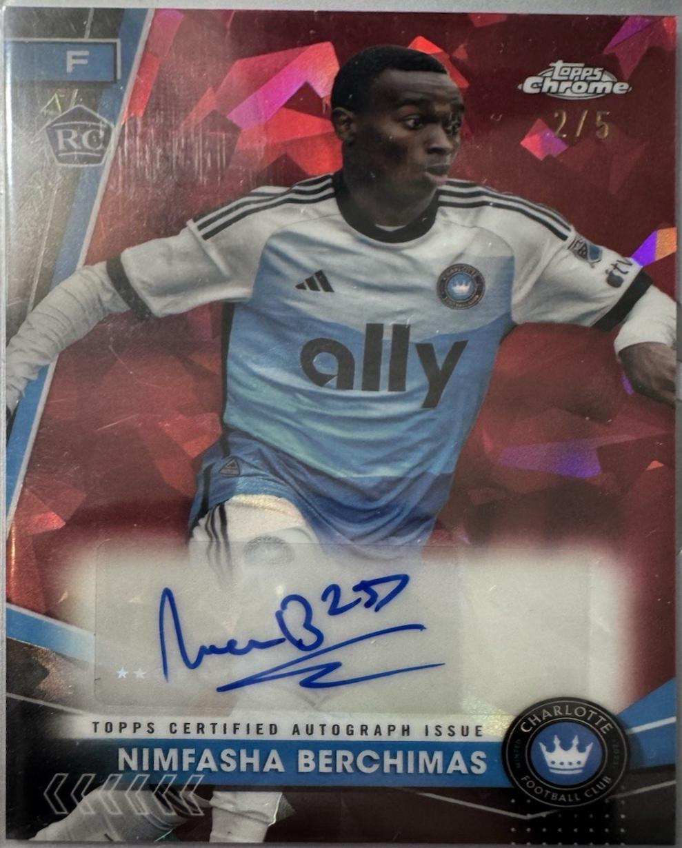 Nimfasha Berchimas - Chrome Sapphire MLS Autograph #SA-NI