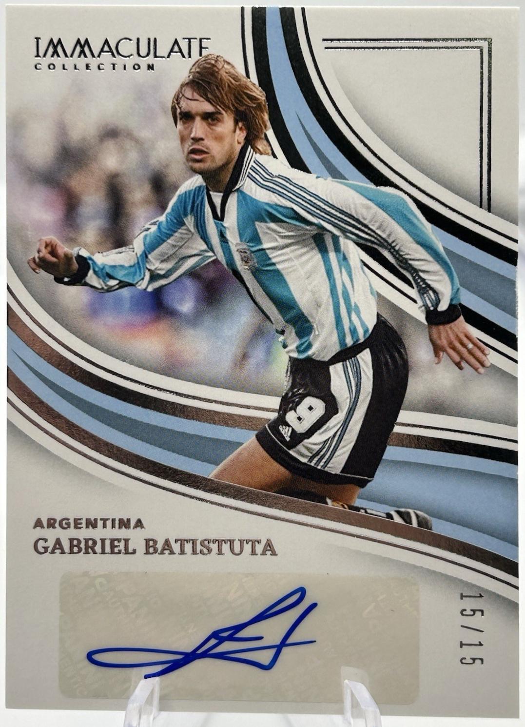 Gabriel Batistuta - Immaculate Splendid Signature #SI-GB