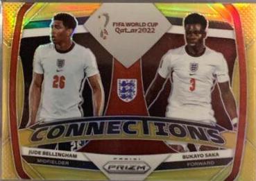 Bukayo Saka, Jude Bellingham - Prizm World Cup Connections #5