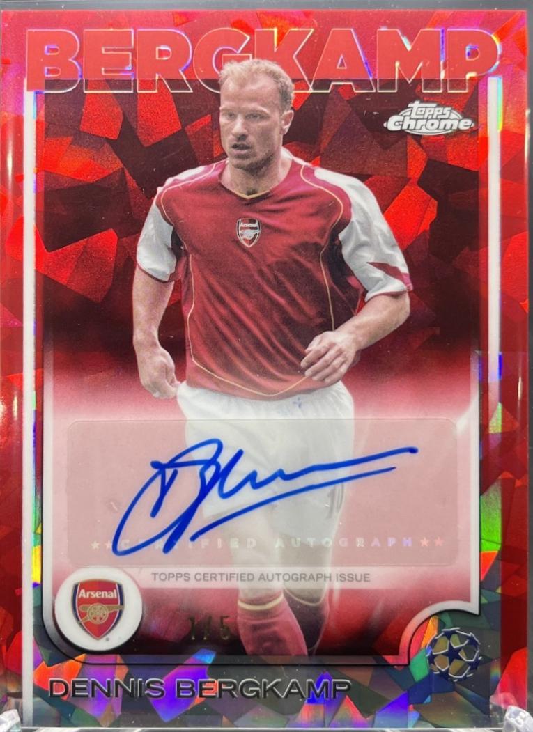 Dennis Bergkamp - Chrome UEFA Autograph #CA-DB