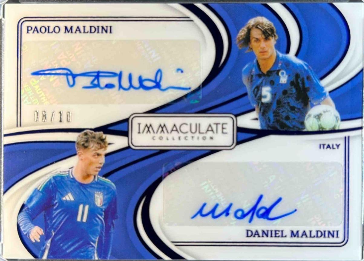 Paolo Maldini / Daniel Maldini - Immaculate Dual Autograph #6