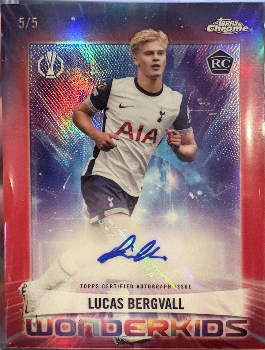 Lucas Bergvall - Chrome UEFA Wonderkids Autograph #WKA-LB