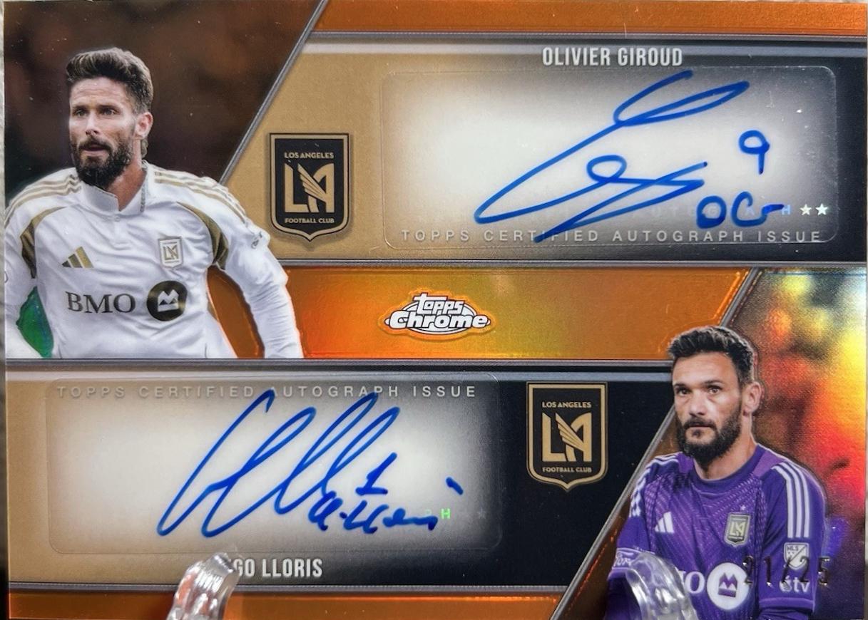 Hugo Lloris / Olivier Giroud - Chrome MLS Dual Autograph #DA-GL